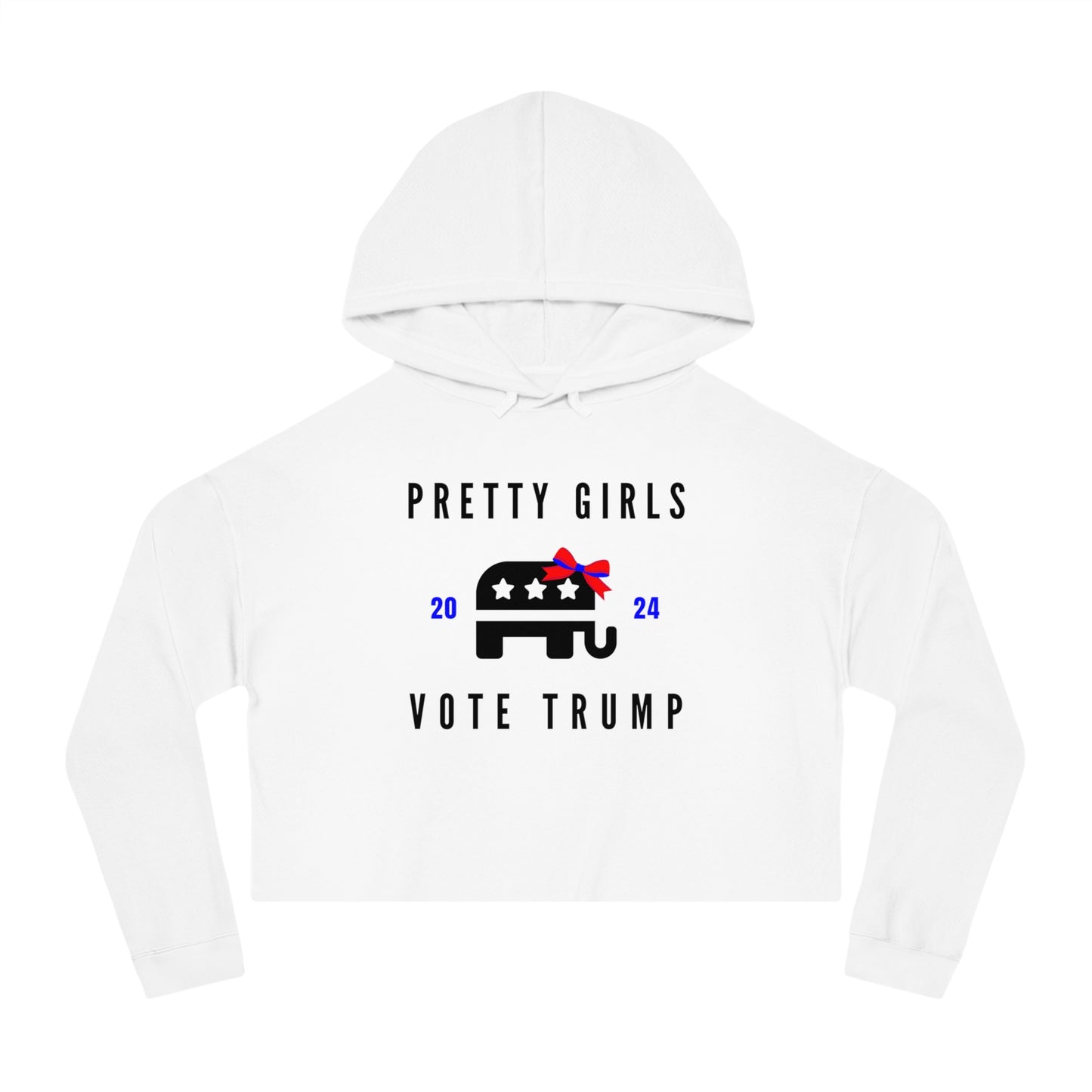 Women’s "Pretty Girls Vote Trump" Cropped Hooded Sweatshirt