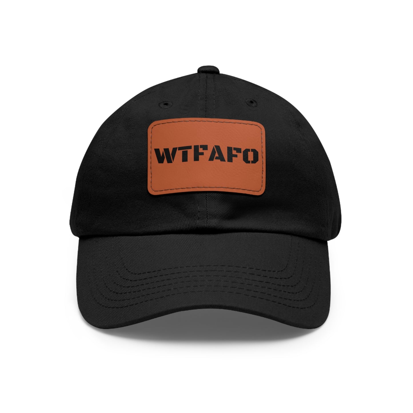 WTFAFO Leather Patch Hat