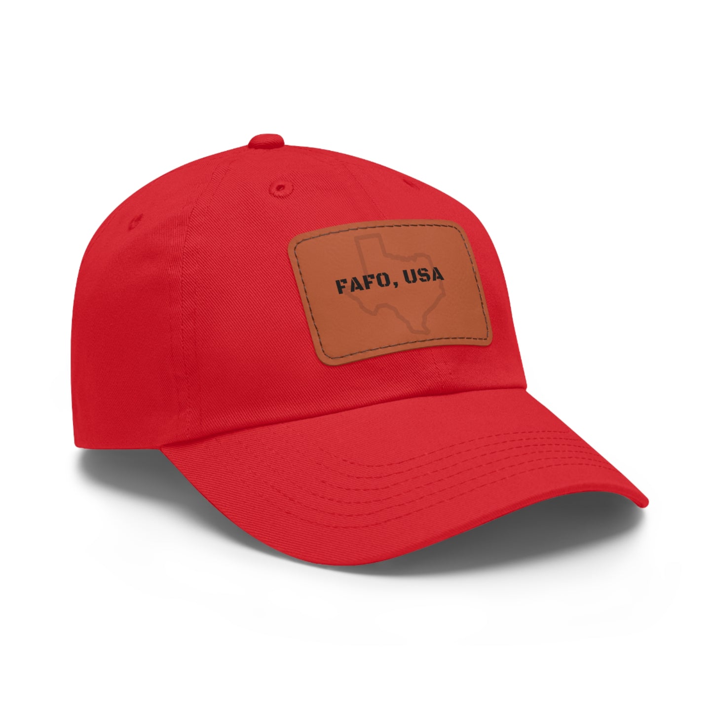 FAFO, USA (TX) Leather Patch Hat