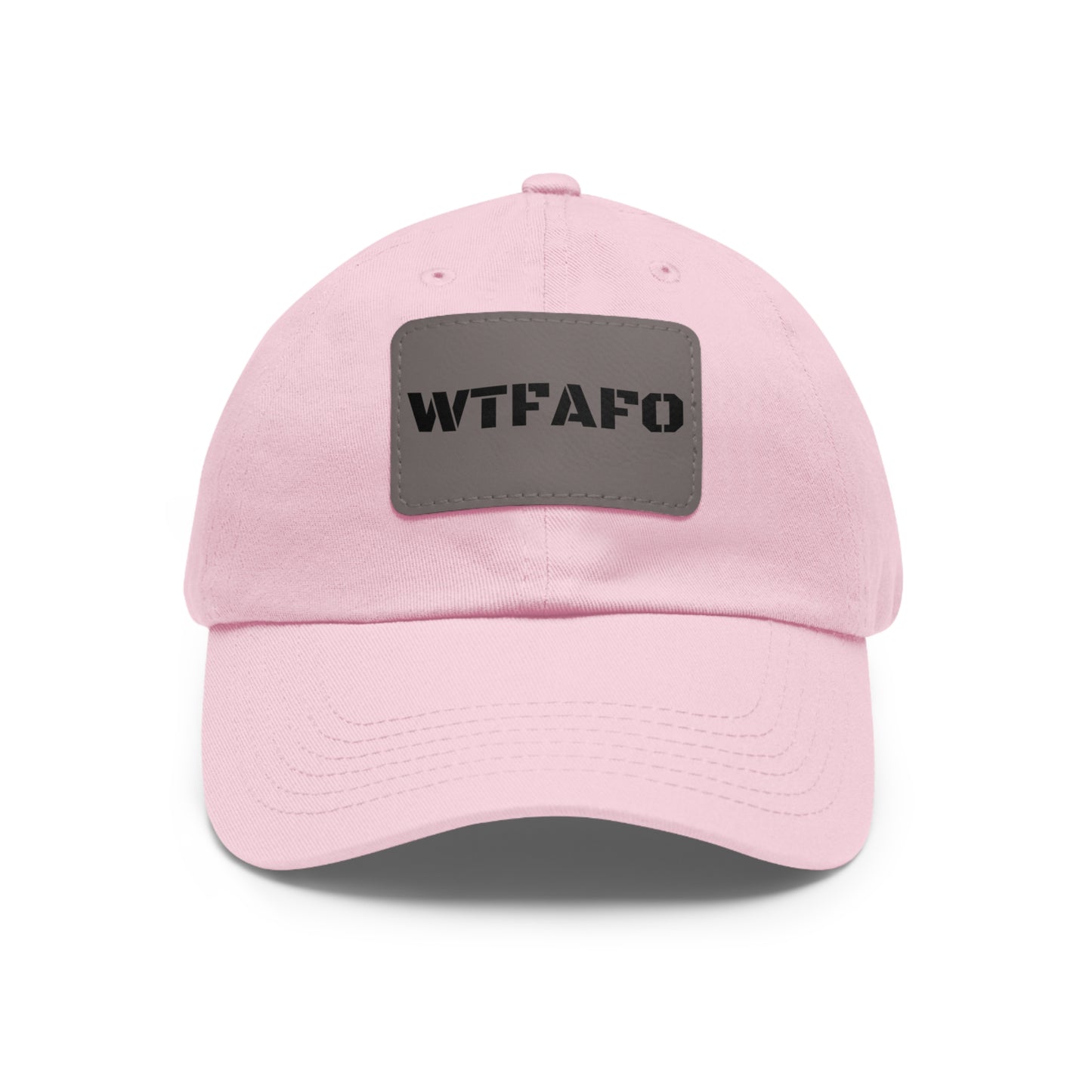 WTFAFO Leather Patch Hat