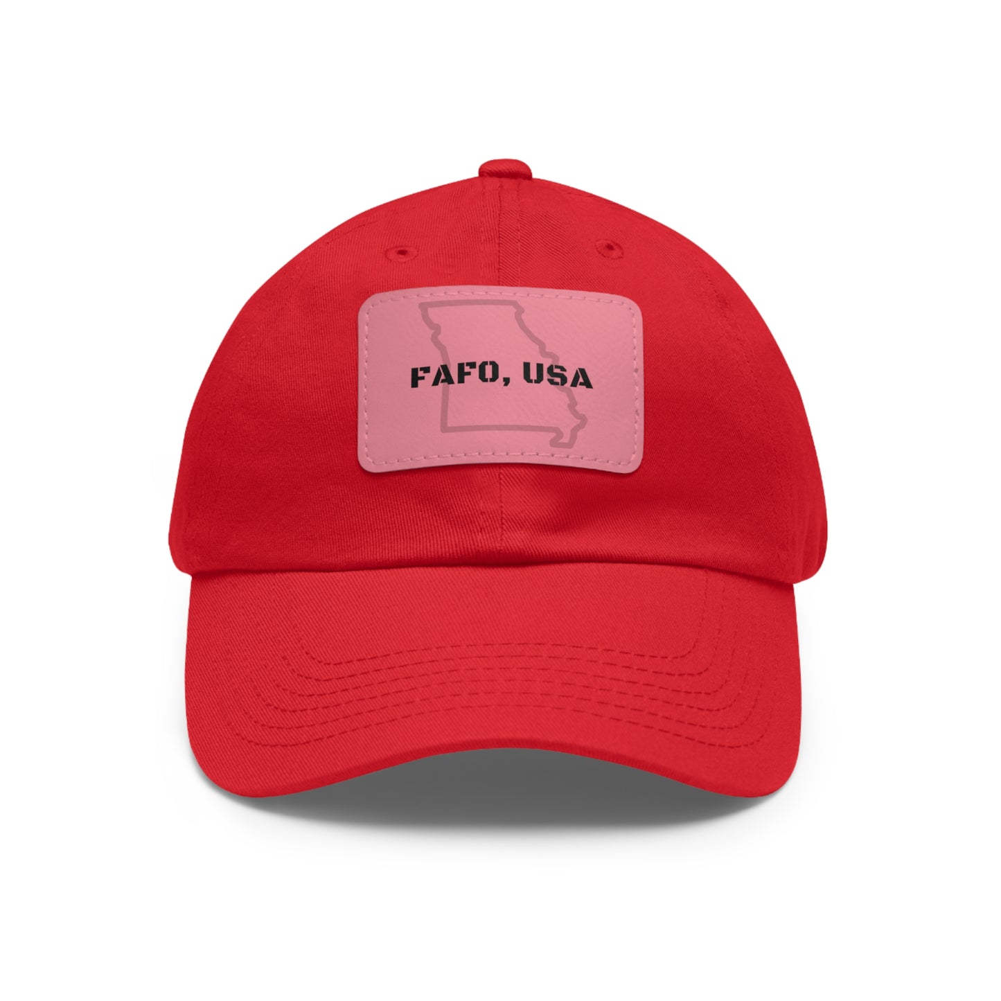 FAFO, USA (MO) Leather Patch Hat
